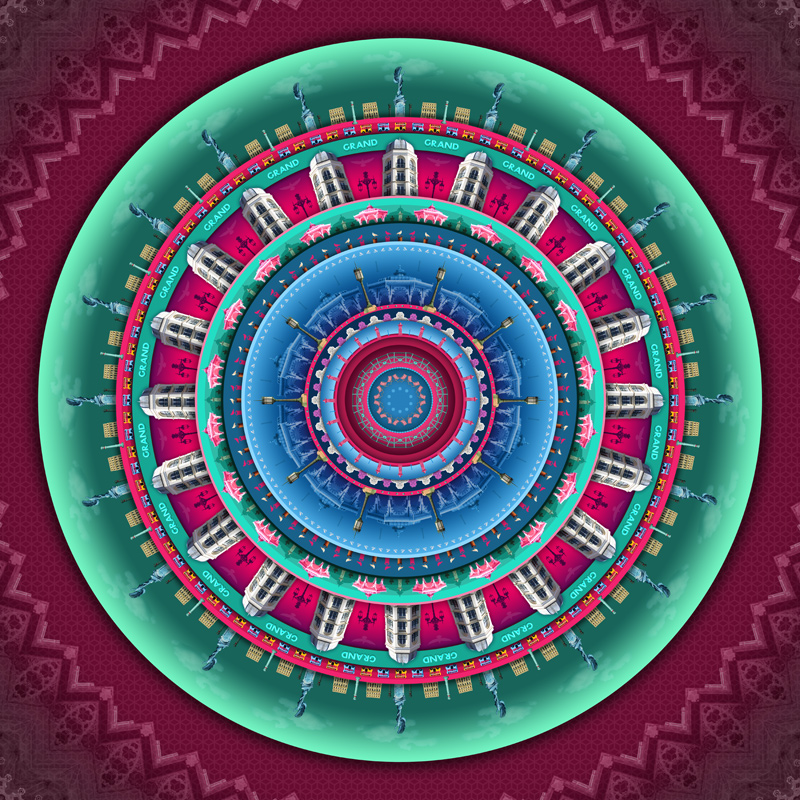 Brighton Mandalaman Art Print Artist