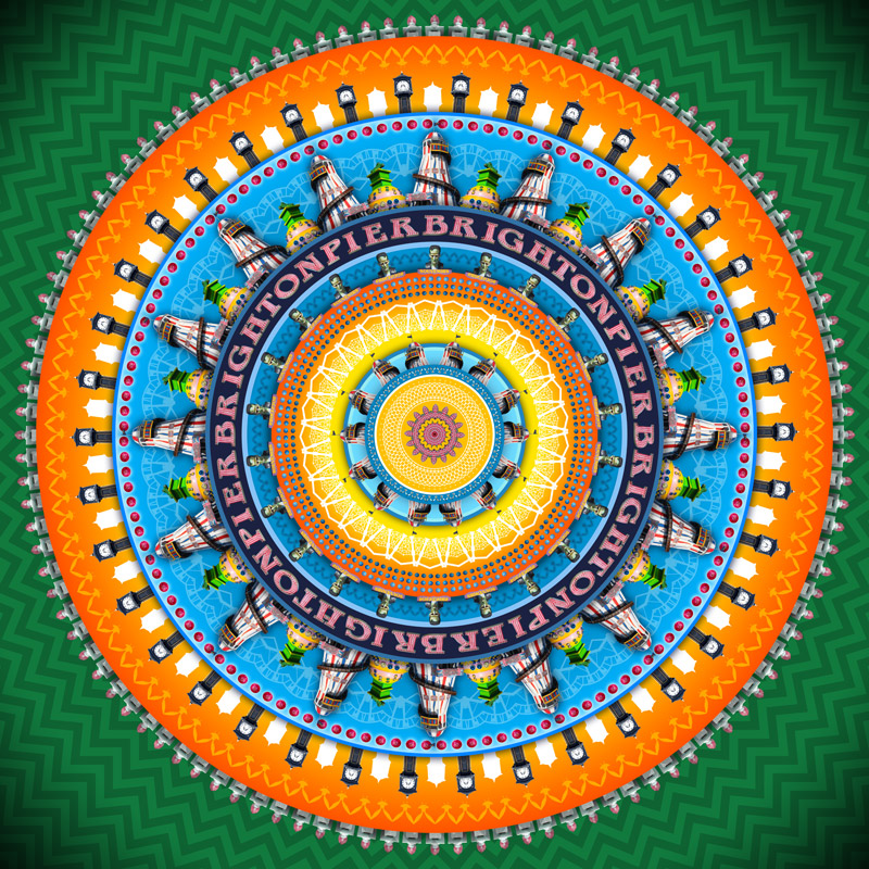 Brighton Mandalaman Art Print Artist