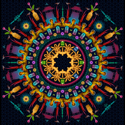 Brighton Pavilion Interior Mandala Art
