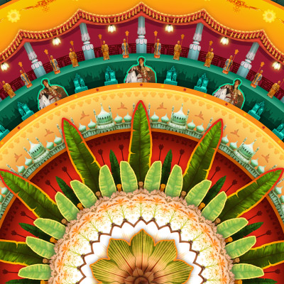 Brighton Pavilion Interior Mandala Art