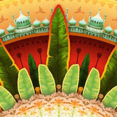 Brighton Pavilion Interior Mandala Art